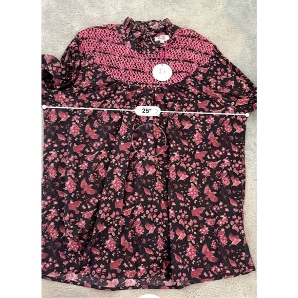 NWT Victoria Dunn smocked blouse 3x , $128 E14 - Picture 7 of 7